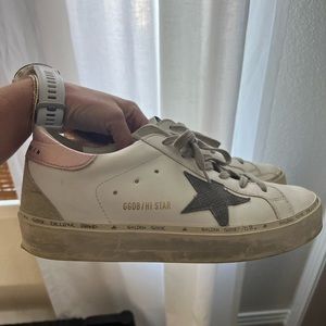 Size 9.5 women’s golden goose platform sneakers